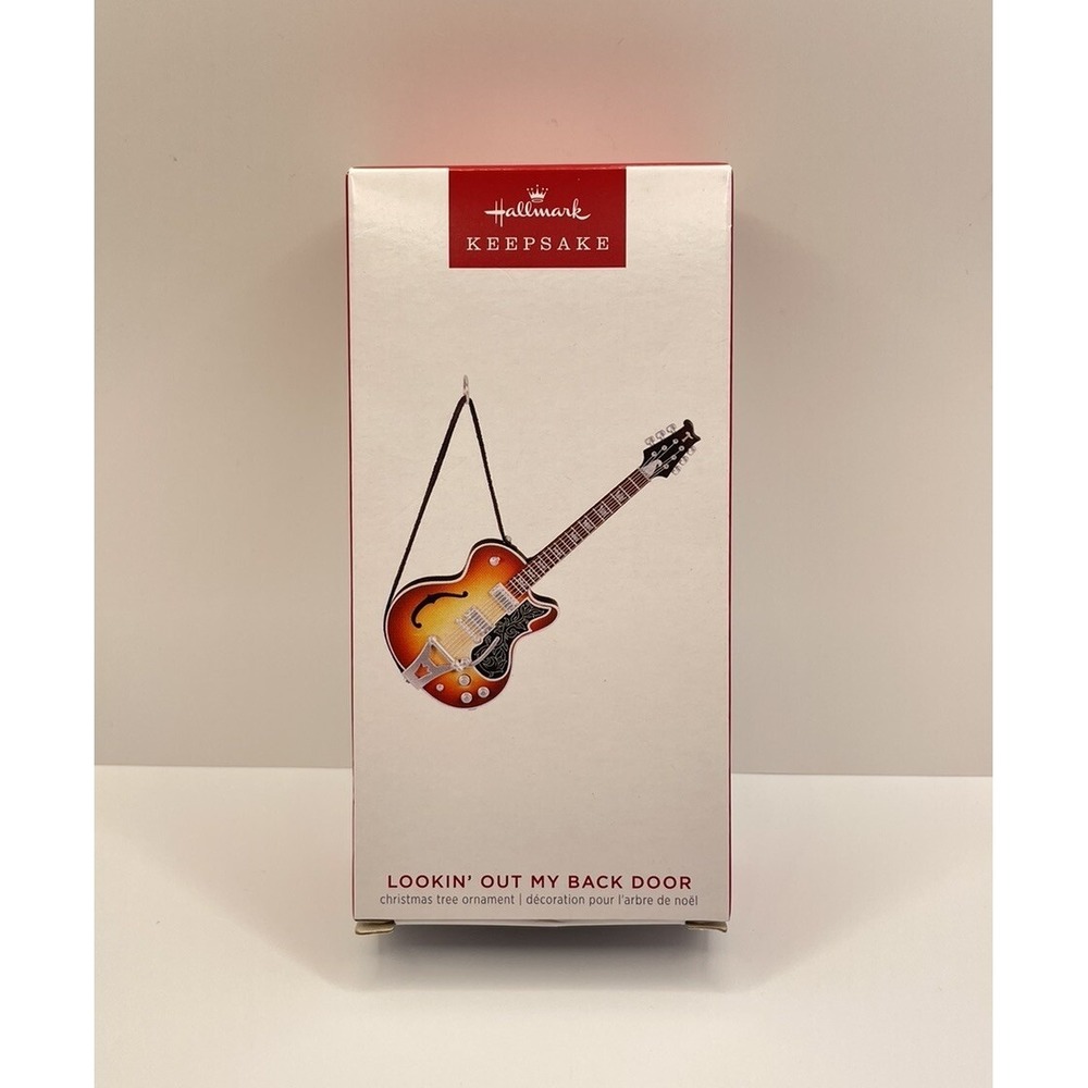 NEW Hallmark 2023 Electric Guitar LOOKIN' OUT MY BACK DOOR by CCR Ornament - Picture 2 of 16